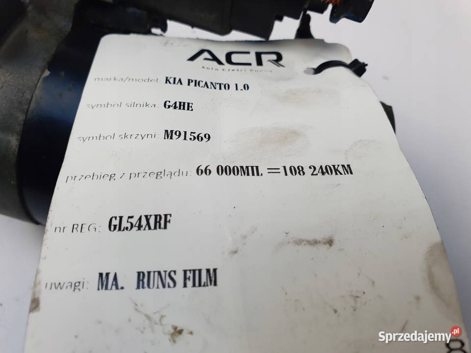ROZRUSZNIK Kia Picanto 10 G4HE Valeo 3610002560 Chełm