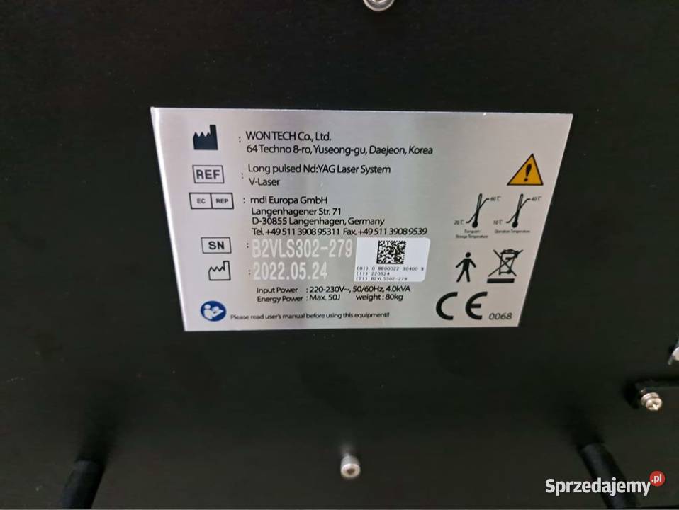 Laser medyczny WONTECH VLASER 2022 r Słomczyn