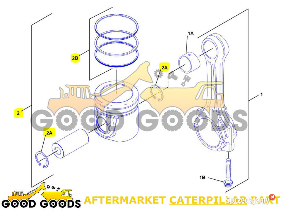 CAT TŁOK STD 10500 C44 C66 3109269 3964482 Władysławów sprzedam