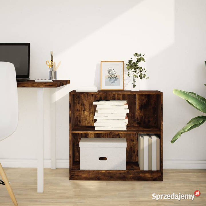Regał przydymiony dąb 80x24x76 materiał Warszawa