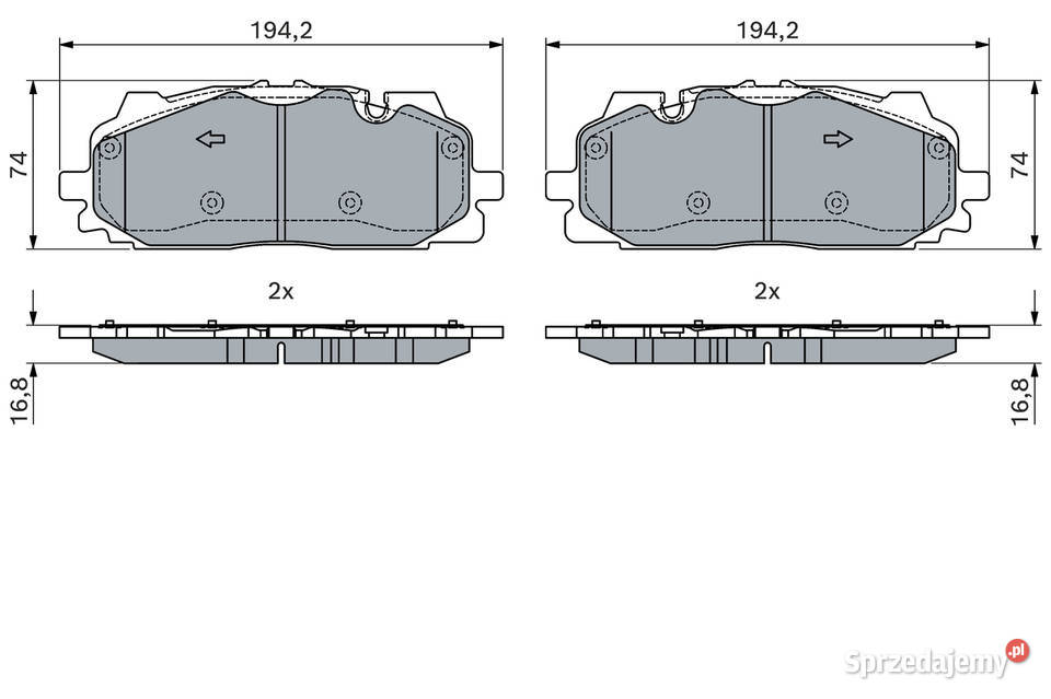 Klocki hamulcowe BOSCH do Audi Bentley Cupra Części samochodowe Warszawa