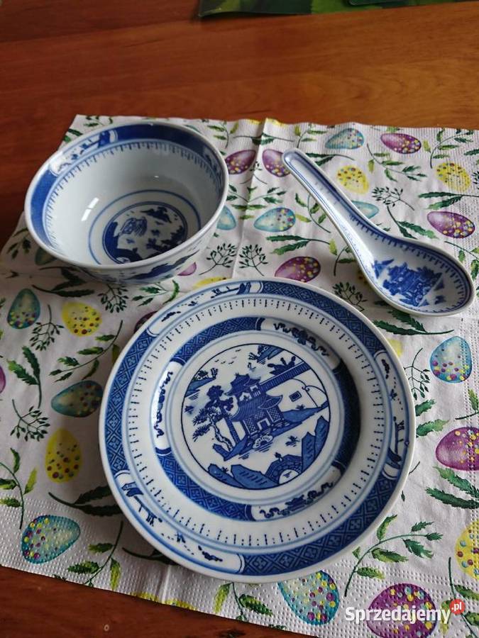 Miseczka talerzyk łyżka chińska porcelana Warszawa sprzedam
