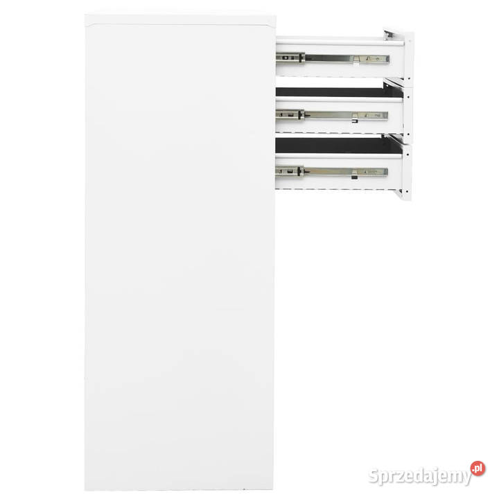 Szafka biurowa biała 90x40x102 stalowa WM336405 mazowieckie Warszawa