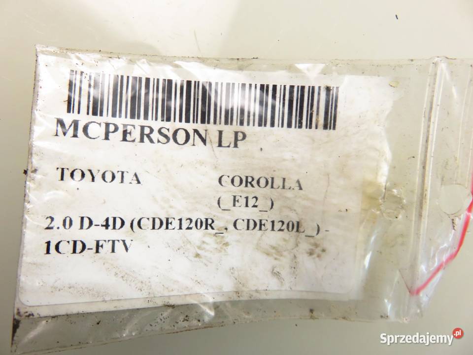 MCPERSON LEWY PRZEDNI TOYOTA COROLLA E12 20 D4D
