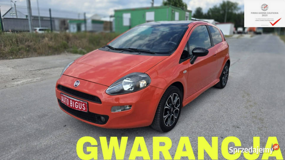Fiat Punto 14 78 wersja sporting czarny sufit kurtyny powietrzne Lębork