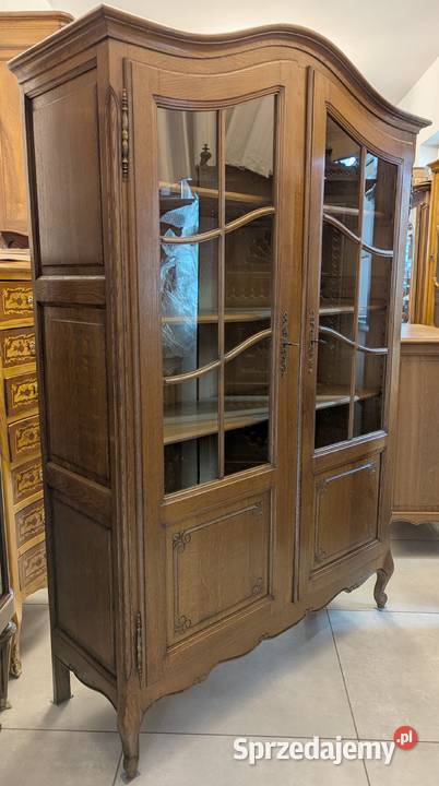 Piękna dębowa bibliotekawitryna ludwikowska Dąbrowa Górnicza sprzedam