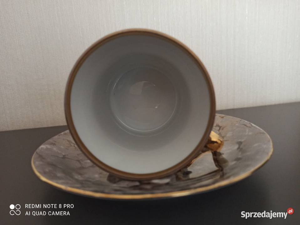 Filiżanka spodek Aleksander porcelana Włocławek Porcelana i szkło Warpechy Stare