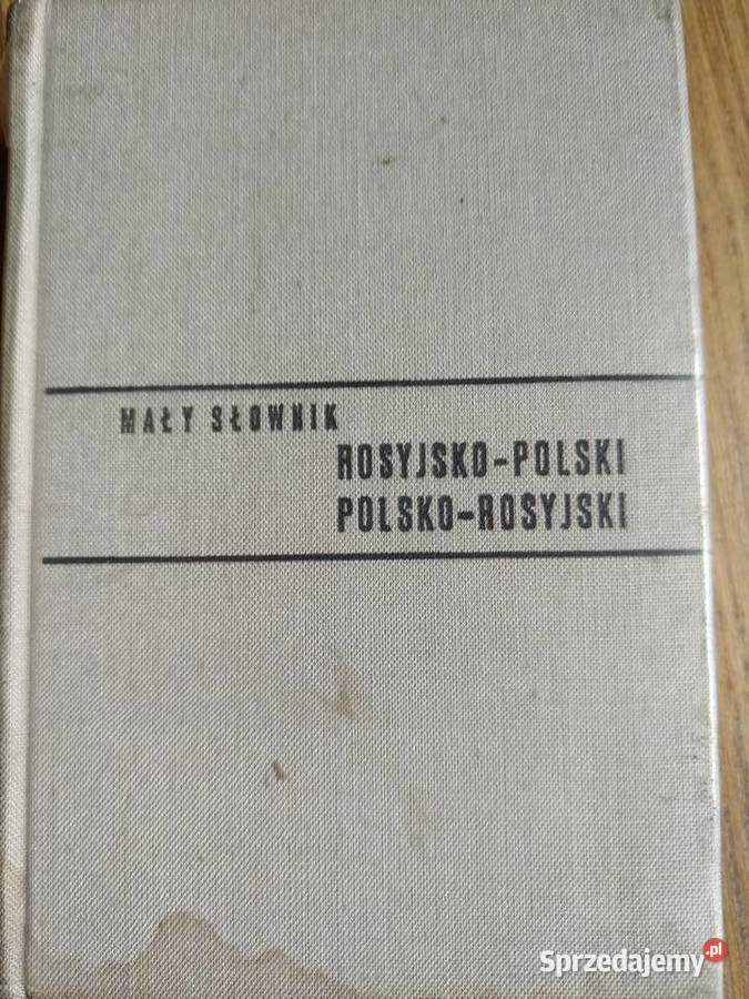 Mały słownik rosyjskopolski i polskorosyjski WP Kraków sprzedam