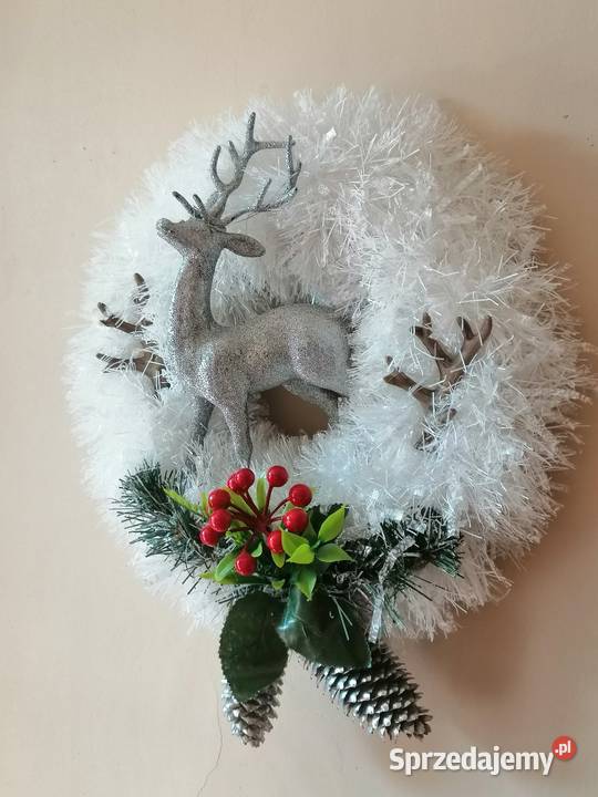 Wianek świąteczny na drzwi Ozdoby Katowice sprzedam