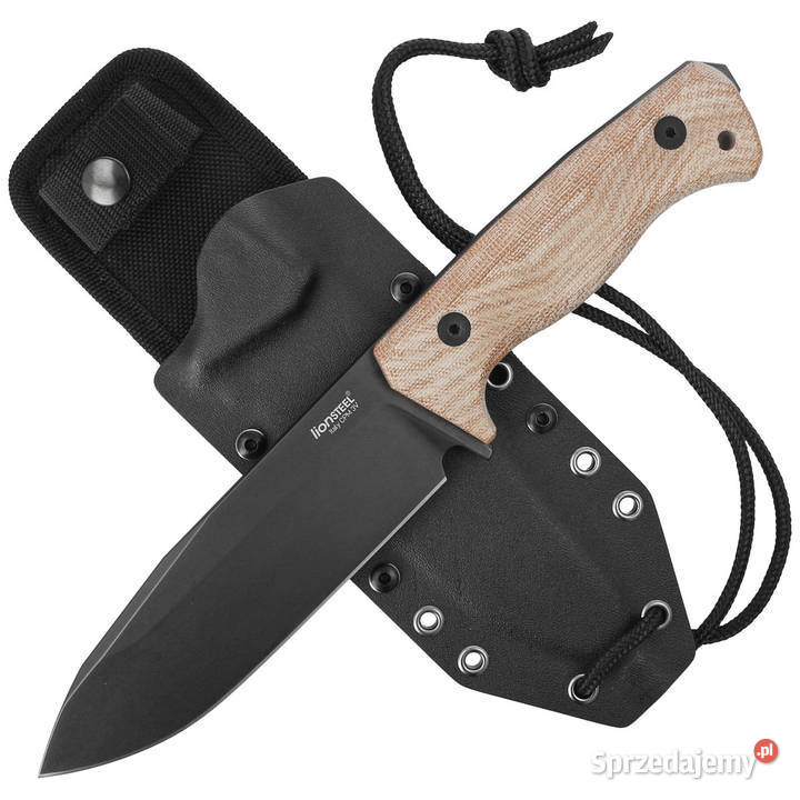 Nóż LionSteel Natural Canvas Micarta Old Black