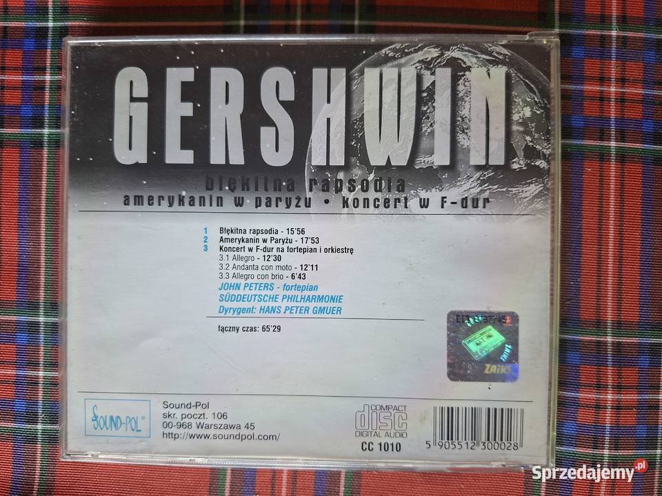 Gershwin błękitna rapsodia Classic Collection CD Kultura i Rozrywka Kraków