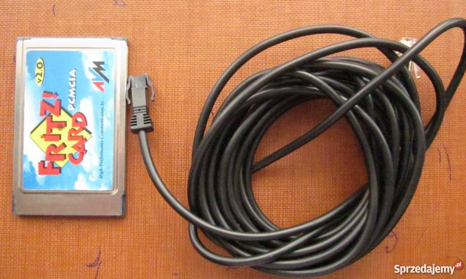 PCMCIA ISDN Fritz Card 20 kabel Internet i komunikacja Internet i komunikacja Żyrardów