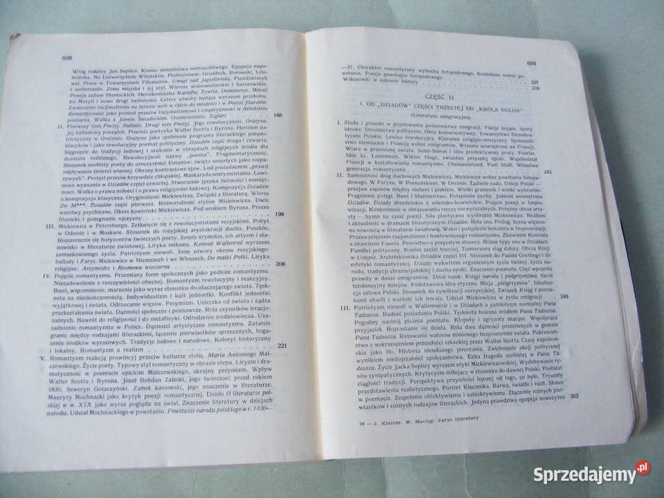 Zarys dziejów literatury polskiej Kleiner Okresy Oborniki Śląskie