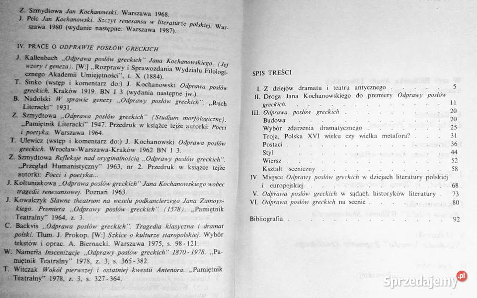 Odprawa posłów greckich Jana Kochanowskiego E Kultura i Rozrywka Chełm