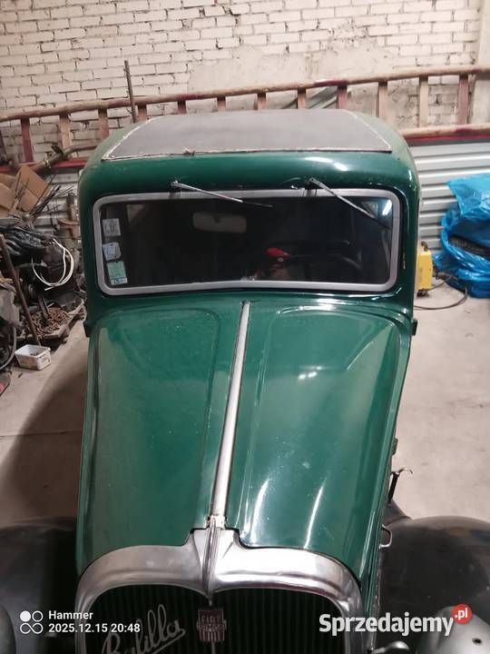 fiat balilla 508 1937r Rok produkcji 1936 Ostrów Mazowiecka