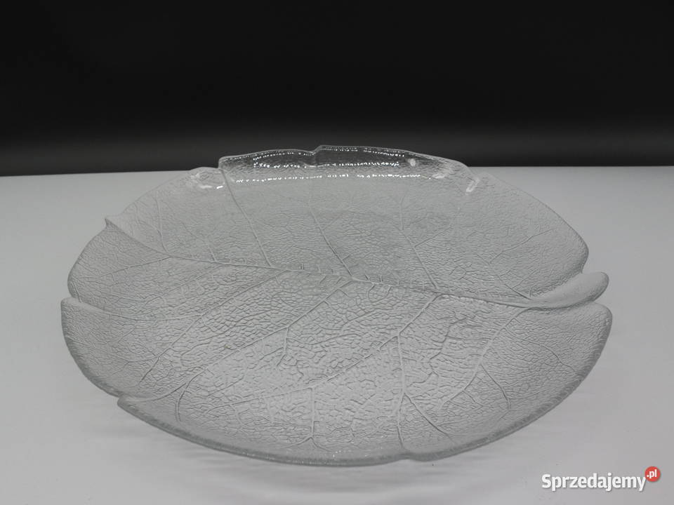Szklana Patera Talerz ARCOROC ASPEN Kultowy Liść Porcelana i szkło