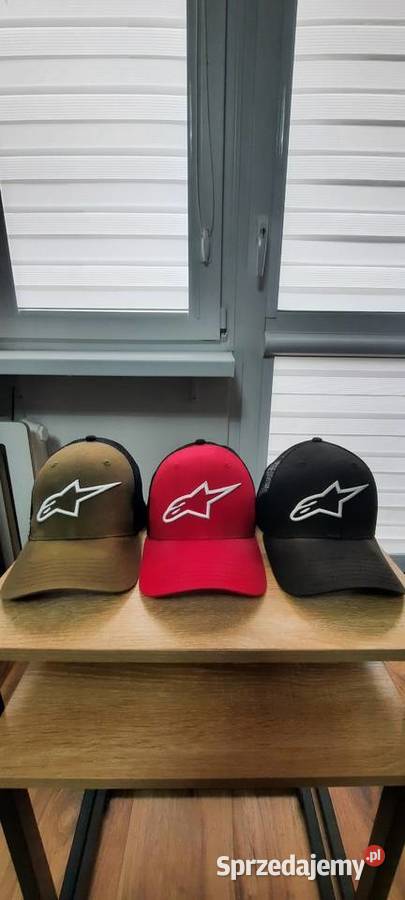 Czapki truckerki Alpinestars 3 sztuki lubelskie sprzedam