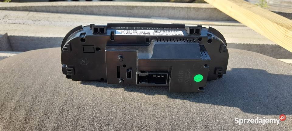 Panel klimatyzacji w203 Panele sterowania, przełączniki