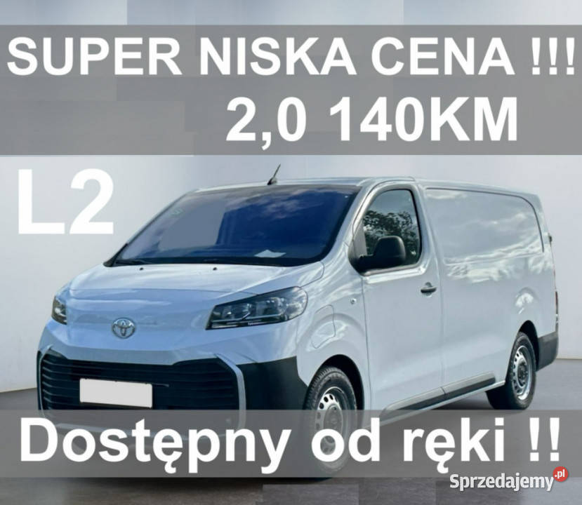 Toyota ProAce 3os Long 144 Dostępny ręki Niska elektryczne szyby Szczecinek sprzedam