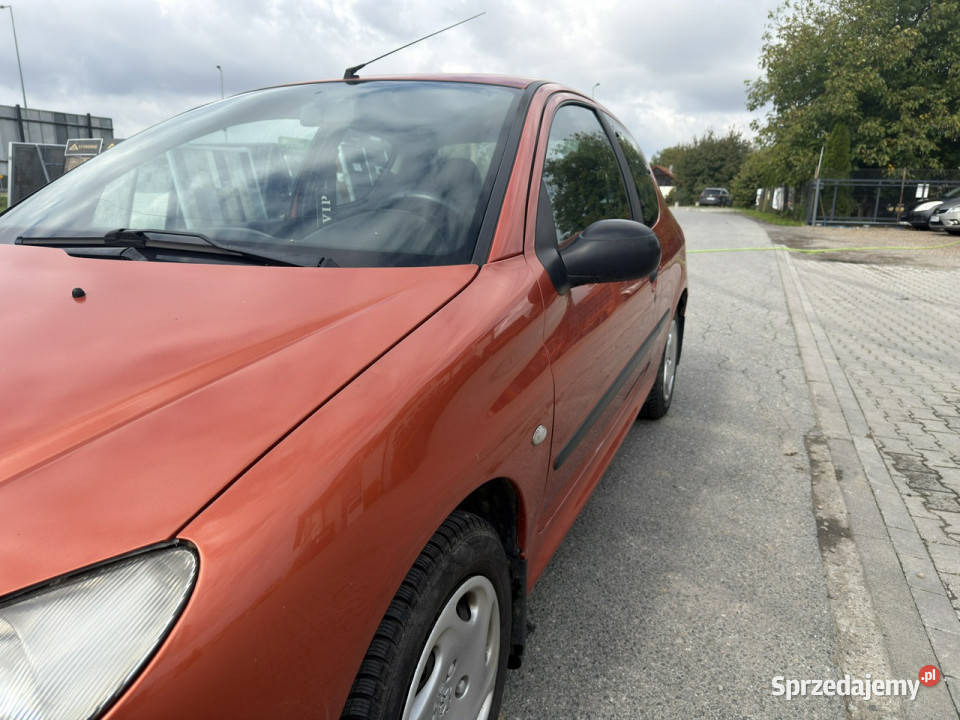 Peugeot 206 RatyZamiana Gwarancja benzyna prosty pomarańczowy Peugeot Gdów