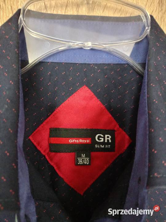 Koszula męska granatowa Gifts Total dlim fit M Ropczyce sprzedam