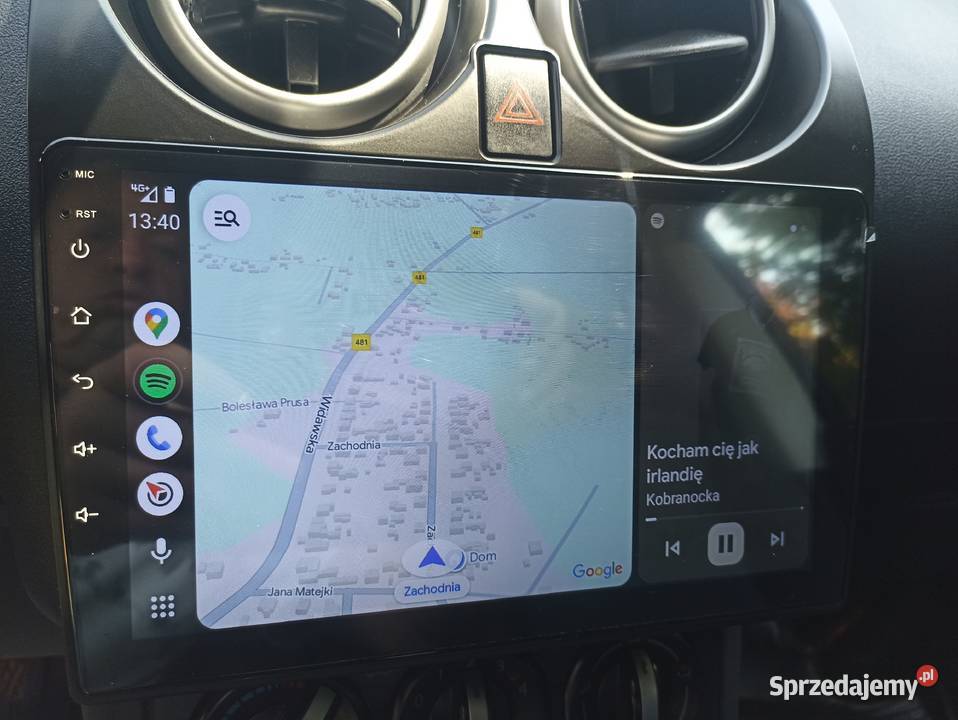 16 117 Kamera cofania Hak Android Auto Opony Łask