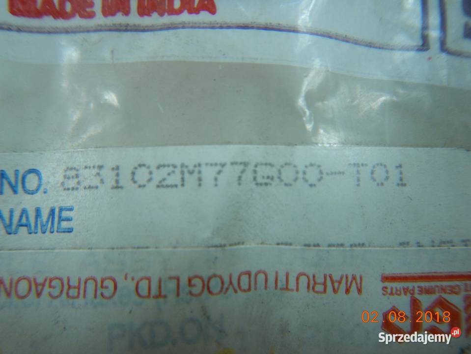 KLAMKA WEW SUZUKI ALTO 0206 ORYGINAŁ