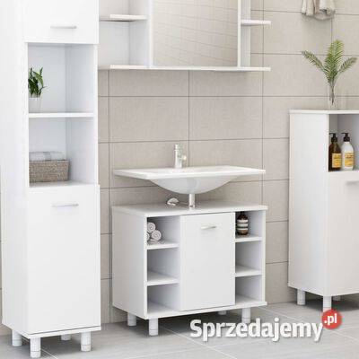 vidaXL Szafka łazienkowa biała 60x32x535 płyta Pozostałe
