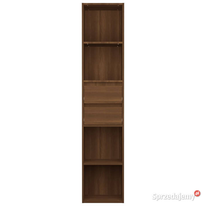 Szafka na książki brązowy dąb 36x30x171 WM815536 mazowieckie Warszawa sprzedam
