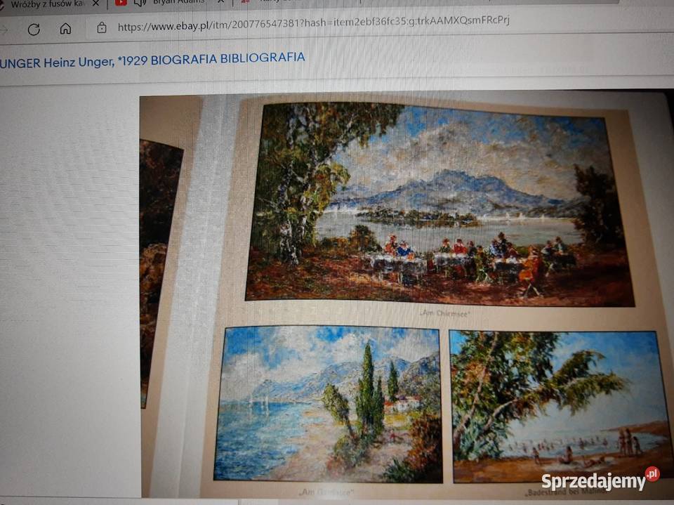 Obraz Heinz Wolfgang Unger 1929 PIKNIK Malarstwo Siemianowice Śląskie sprzedam