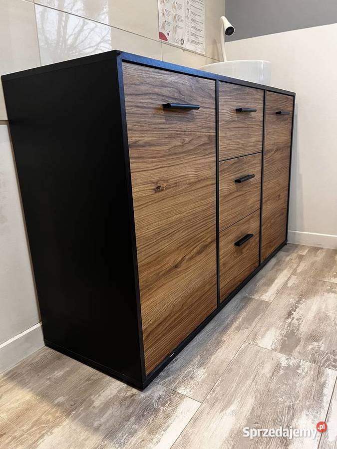 Szafka z umywalka kranem brązowy Brodnica sprzedam