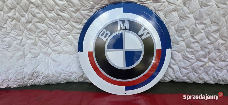 BMW szyld emaliowany duży 50 średnicy Pozostałe Motoryzacja łódzkie Łódź