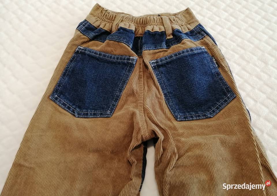 Spodnie sztruksowe dżinsowe chłopięce 110 Irbis Czeladź