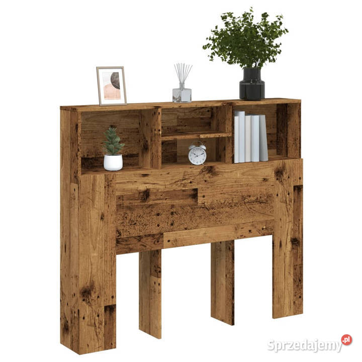Zagłówek z półkami stare drewno 120x19x1035 sprzedam
