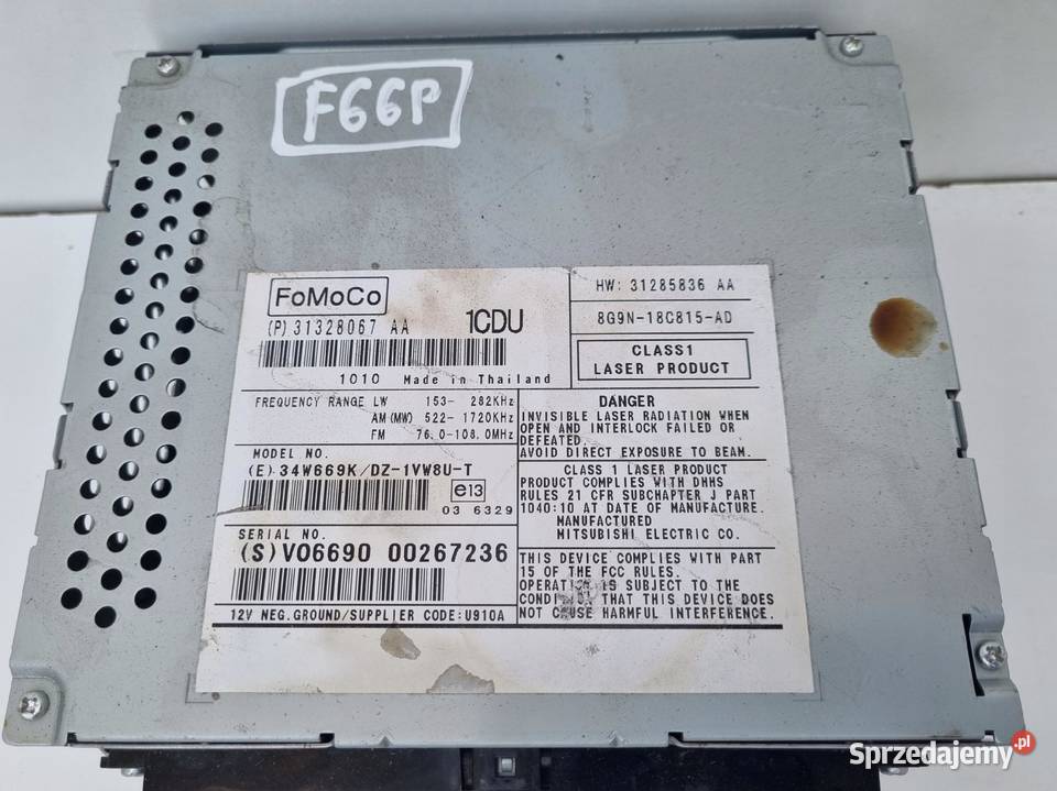 Volvo XC70 V70 III S80 II RADIOODTWARZACZ Radio osobowe Janów