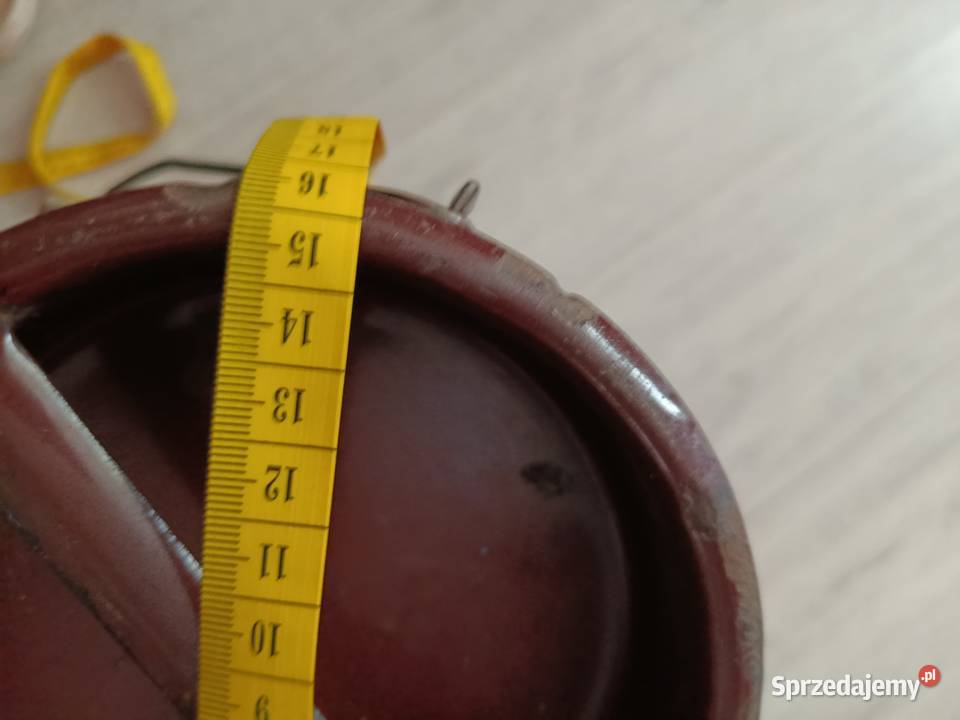 2 kanki emalia 5 litrów z PRL duże Choszczno