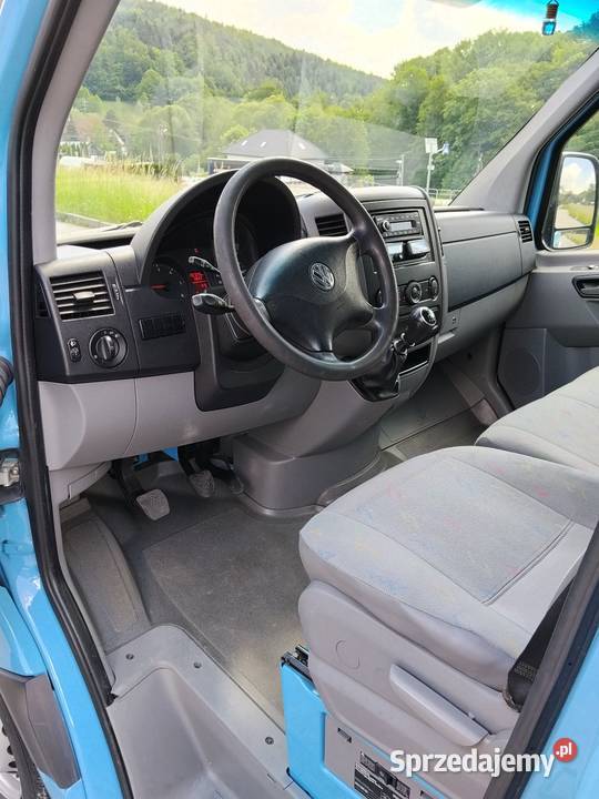 Autolaweta VW Crafter ładna zadbana niski niebieski Limanowa