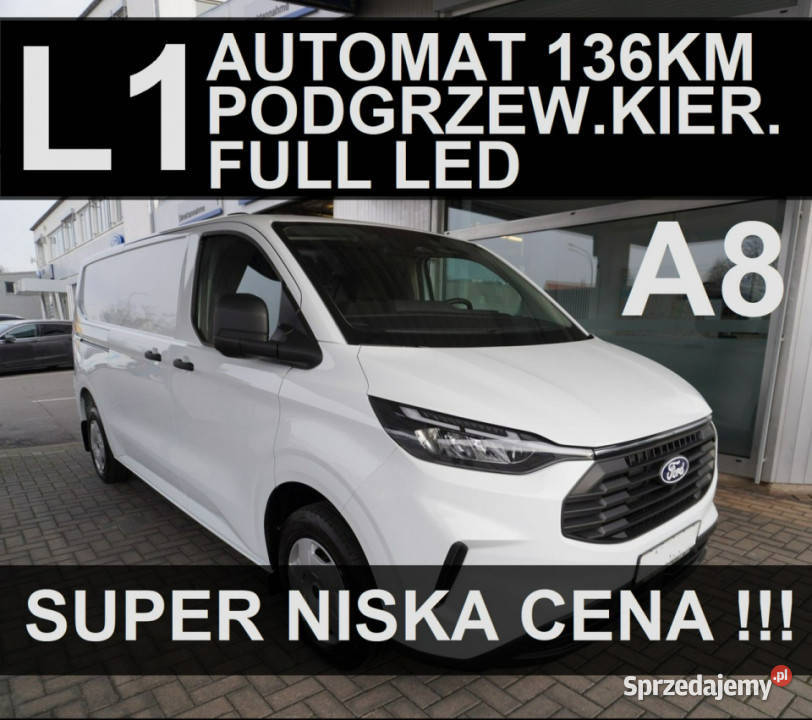 Ford Transit Custom L1 Automat 136 Full LEd