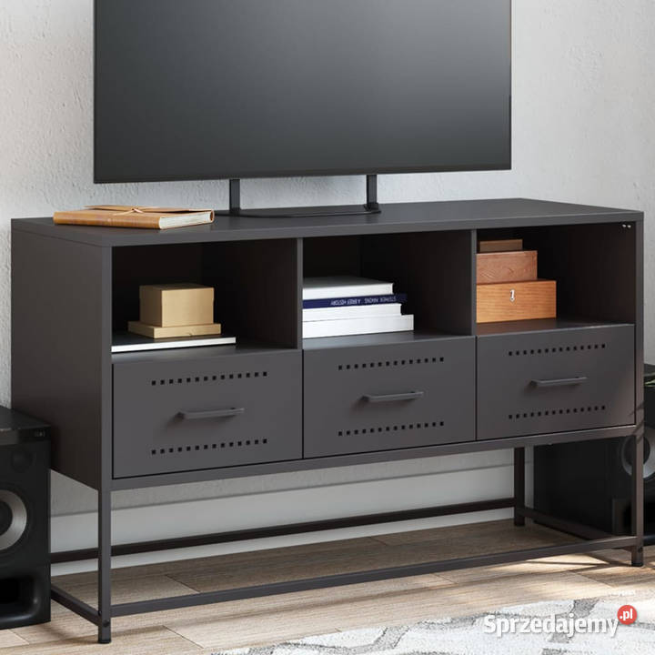 Szafka pod telewizor czarna 1005x39x605 stalowa Warszawa sprzedam