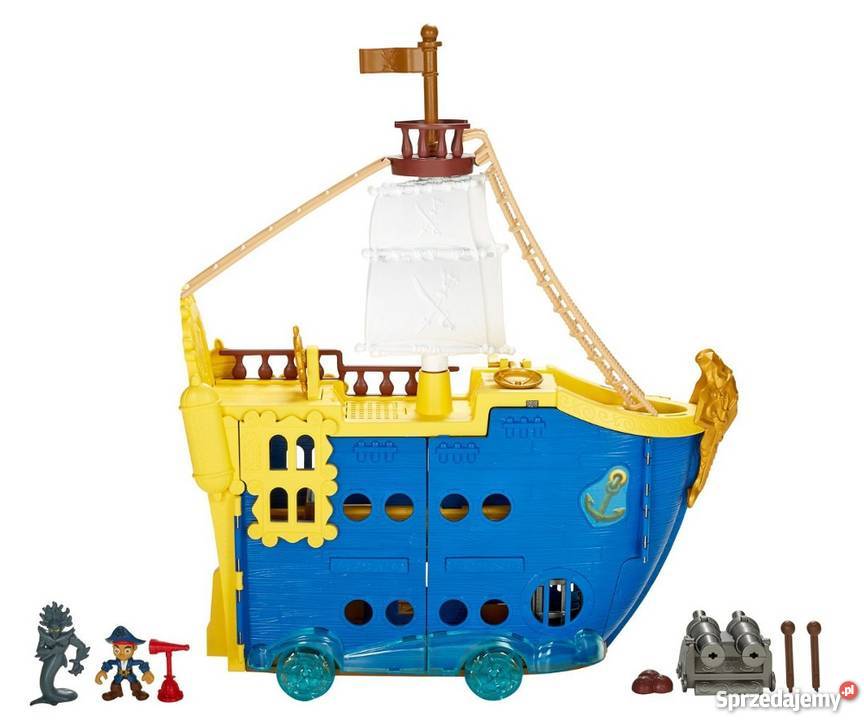 Fisher Price Jake I Piraci Z Nibylandii Duży Statek Colossus