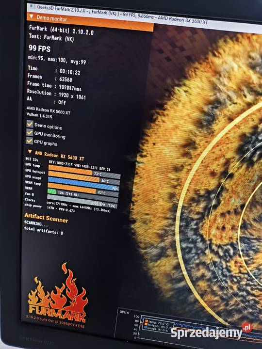 Gigabyte RX 5600 XT OC 6GB Złocieniec sprzedam