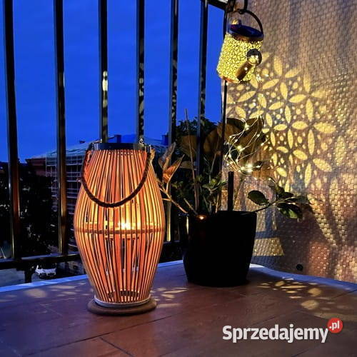 Lampion bambusowy rattanowy Lampiony i latarnie śląskie Pawłowice sprzedam