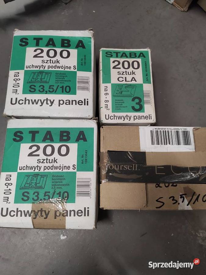 Klamry montażowe do boazerii drewnianej S 3510 i sprzedam