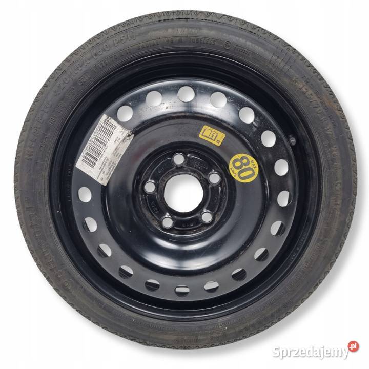 KOŁO DOJAZDOWE Opel Insignia A 12570 R17 5x120 Opony i felgi