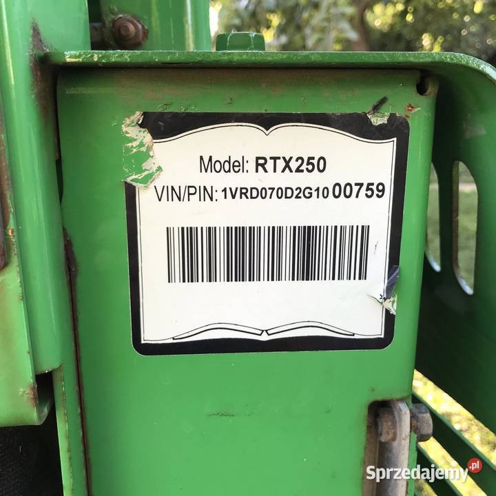 Koparka lancuchowa VERMEER RTX250 MOCNA szeroki Tarnów