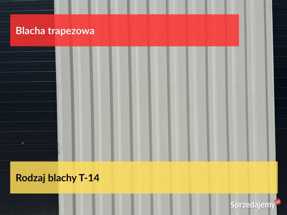Blacha Trapezowa T14 2 gat w kolorze 9006 Puszczykowo