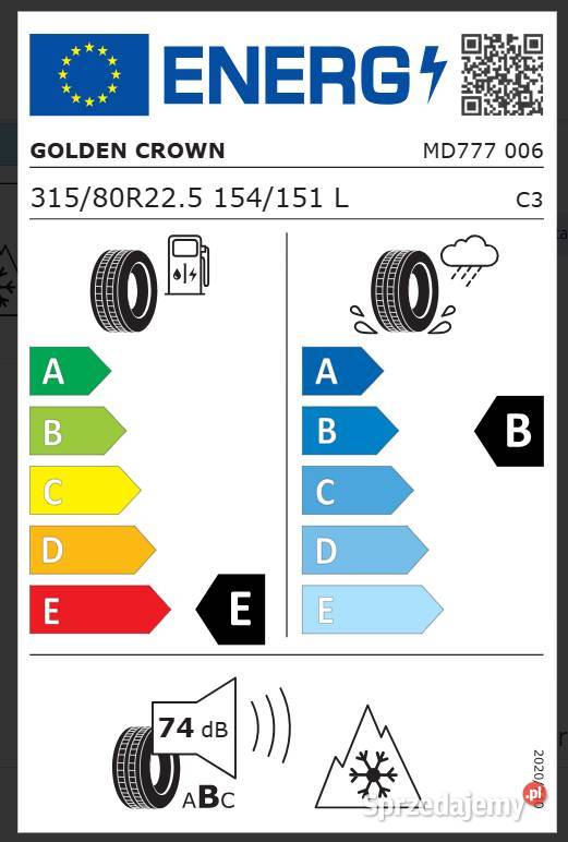 31580 R225 Golden Crown MD777 Opona napęd Zarębki sprzedam