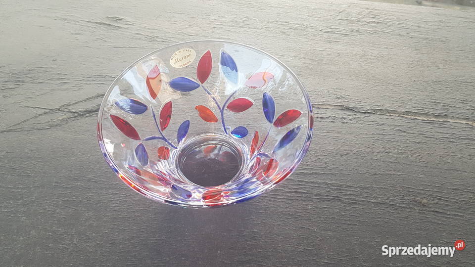 Murano venezia szklaną miseczka Myszków