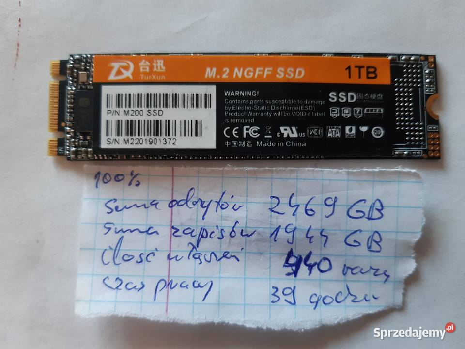 Dysk ssd m2 1 TB Białystok
