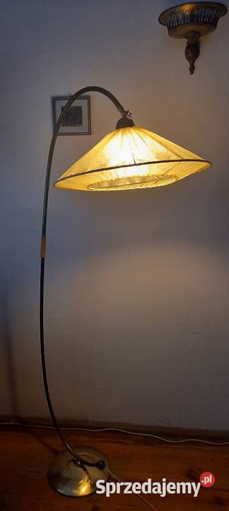 Klasyczna łukowa lampa podłogowa z połowy xx sprzedam